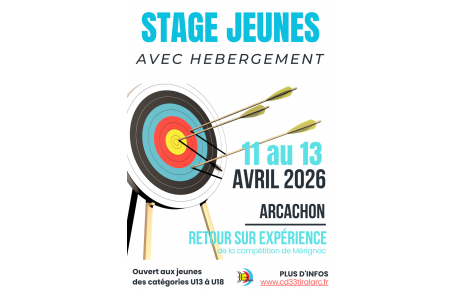 Stage jeunes avec hébergement 2026
